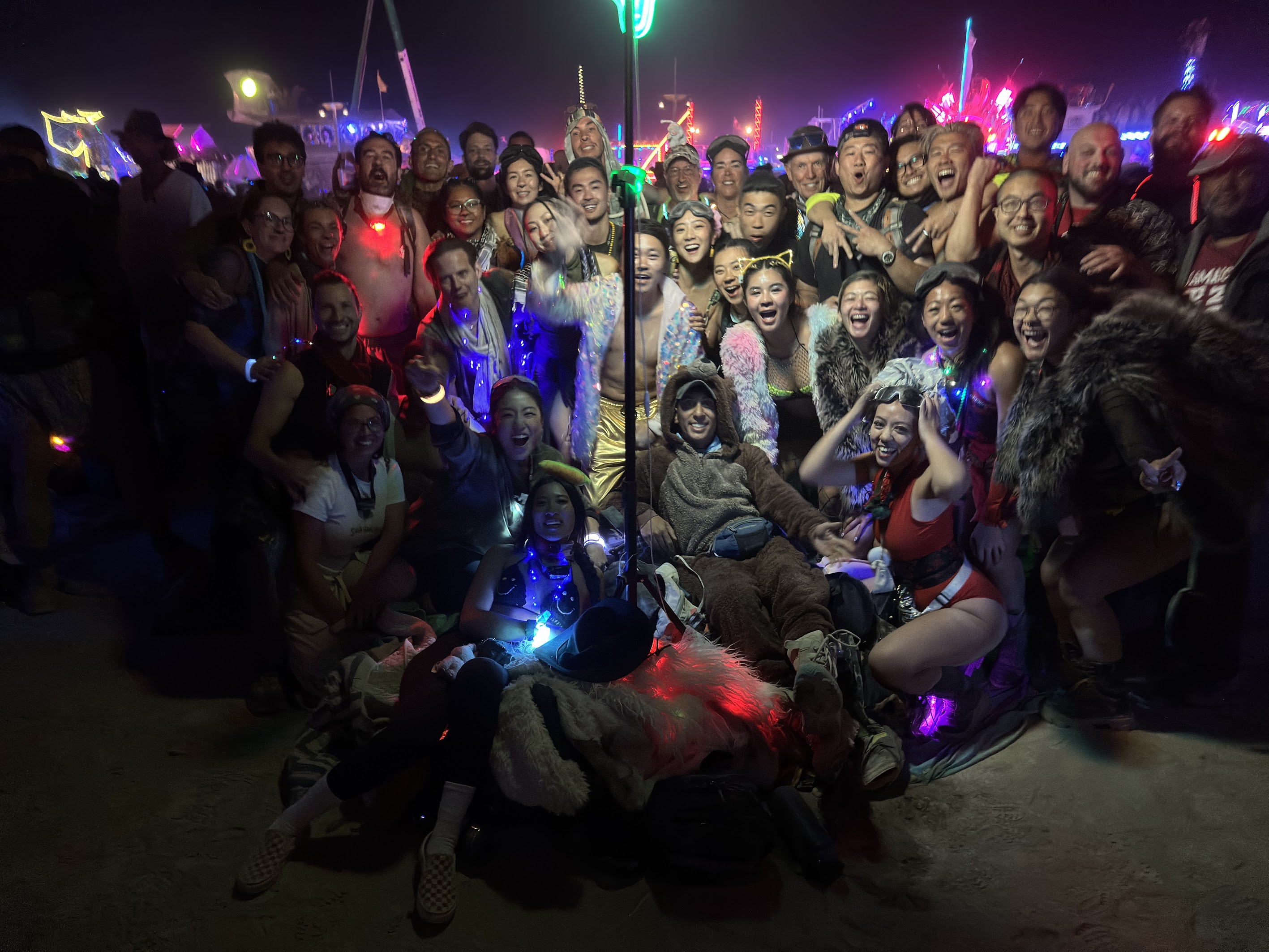 Camp CornHub group photo, Black Rock City